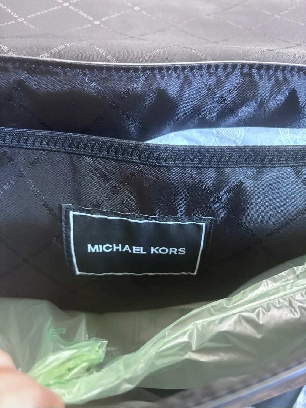 Michael Kors Brown MK Logo Messenger Bag